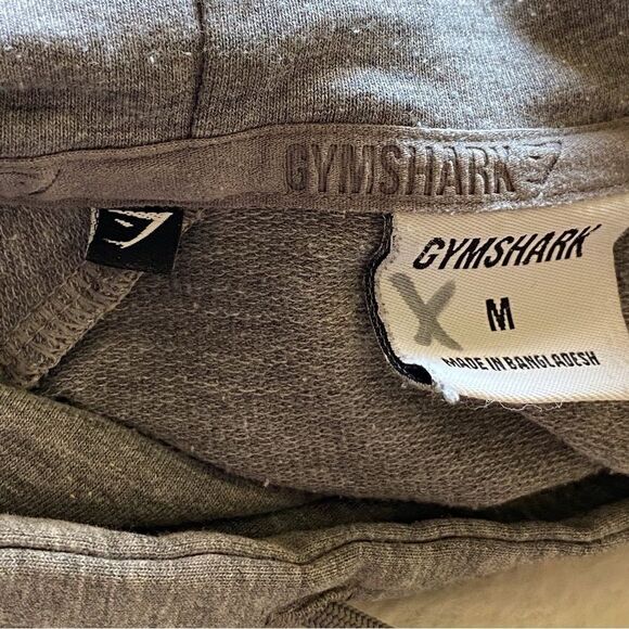 Gymshark Gray Hooded Tunic Length Sweatshirt Size Medium - Picture 3 of 9